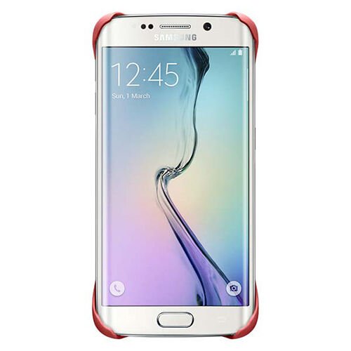 Galaxy S6 Edge ile Uyumlu Protective Cover Kırmızı EF-YG925BPE (Out)