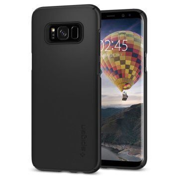 Spigen Galaxy S8 ile Uyumlu Kılıf Thin Fit Black