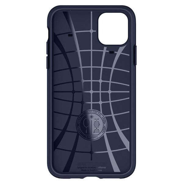 Spigen iPhone 11 Pro Max ile Uyumlu Kılıf Hybrid NX Denim Blue