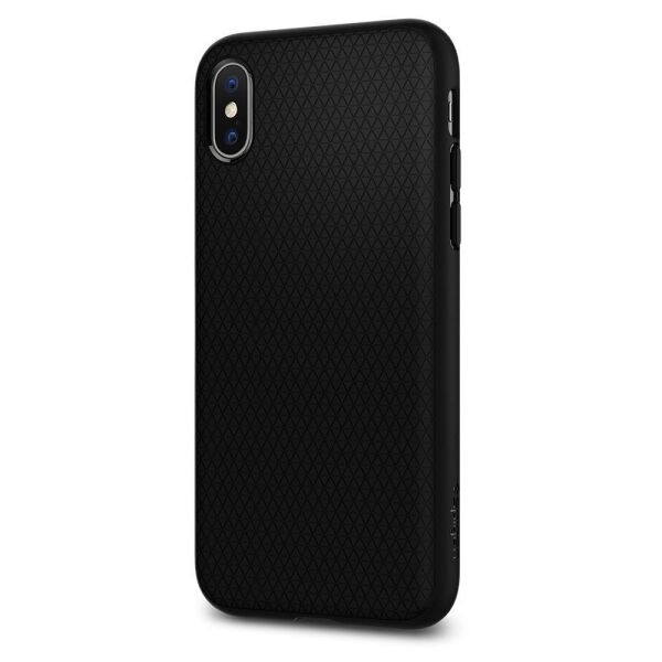 Spigen iPhone XS ile Uyumlu Kılıf Liquid Air Black