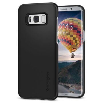 Spigen Galaxy S8 Plus ile Uyumlu Kılıf Thin Fit Black