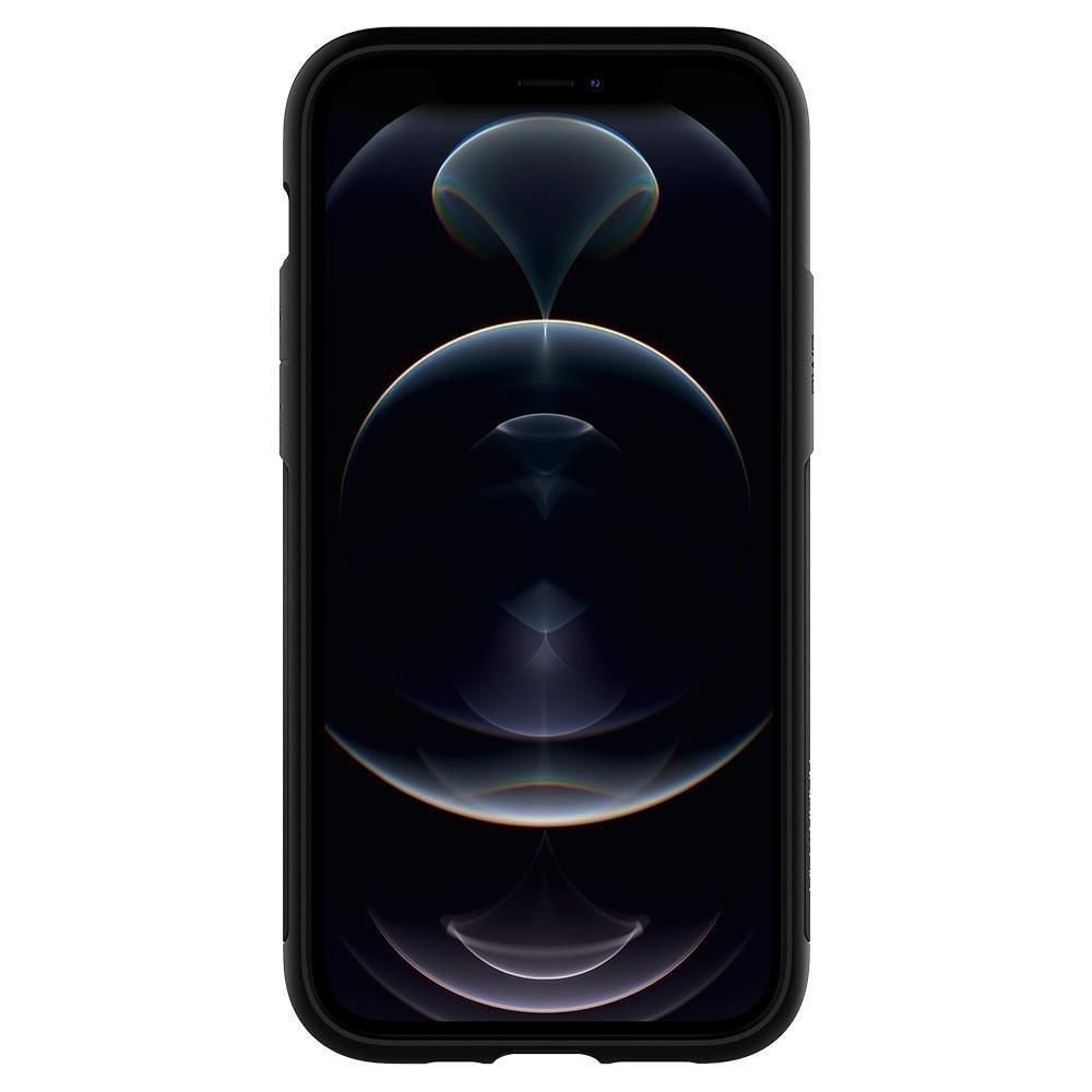 Spigen iPhone 12 / iPhone 12 Pro ile Uyumlu Kılıf Slim Armor Black