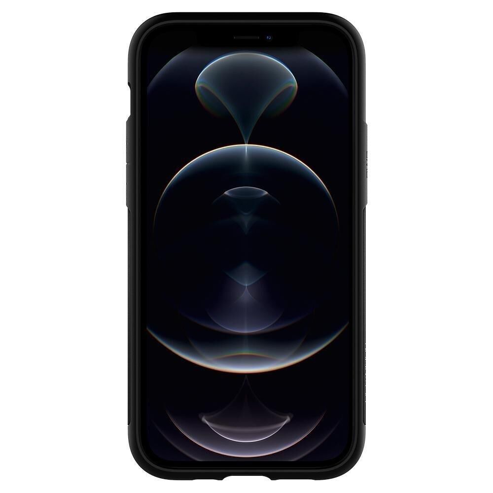 Spigen iPhone 12 / iPhone 12 Pro ile Uyumlu Kılıf Slim Armor Black