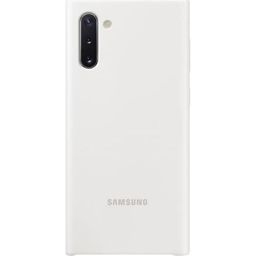Galaxy Note 10 ile Uyumlu Silikon Kılıf Beyaz EF-PN970TWEGWW