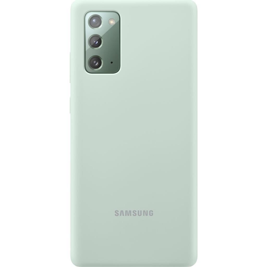 Galaxy Note 20 ile Uyumlu Silikon Kılıf Yeşil EF-PN980TMEGWW