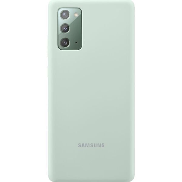 Galaxy Note 20 ile Uyumlu Silikon Kılıf Yeşil EF-PN980TMEGWW