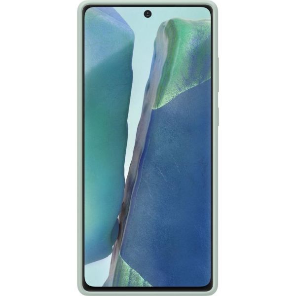 Galaxy Note 20 ile Uyumlu Silikon Kılıf Yeşil EF-PN980TMEGWW