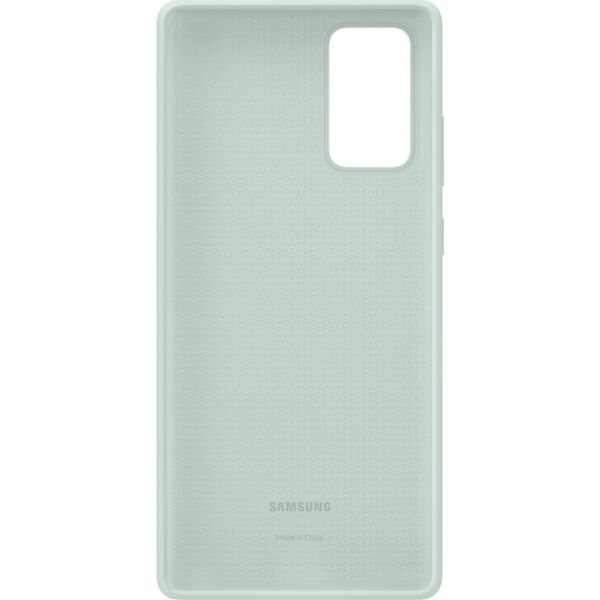 Galaxy Note 20 ile Uyumlu Silikon Kılıf Yeşil EF-PN980TMEGWW
