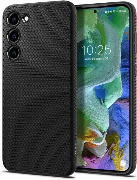 Spigen Galaxy S23 Plus ile Uyumlu Kılıf Liquid Air Matte Black
