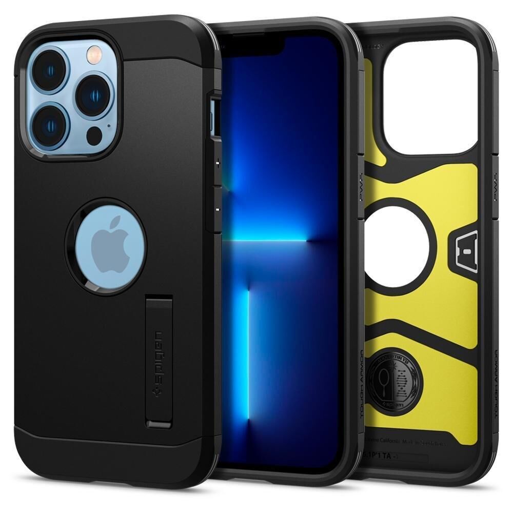 Spigen iPhone 13 Pro ile Uyumlu Kılıf Tough Armor Black
