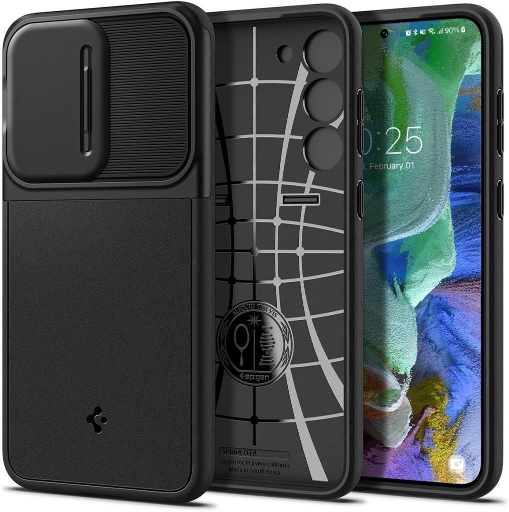 Spigen Galaxy S23 Plus ile Uyumlu Kılıf Optik Armor Black