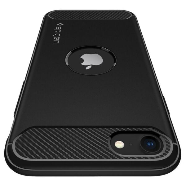 Spigen iPhone SE (2020) ile Uyumlu Kılıf Rugged Armor Matte Black