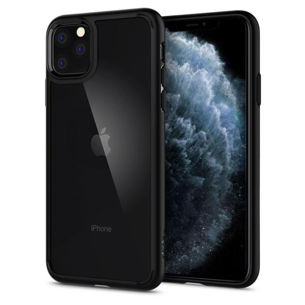 Spigen iPhone 11 Pro Max ile Uyumlu Kılıf Ultra Hybrid Matte Black