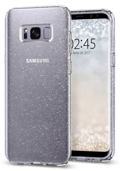 Spigen Galaxy S8 ile Uyumlu Kılıf Liquid Crystal Glitter Crystal Quartz