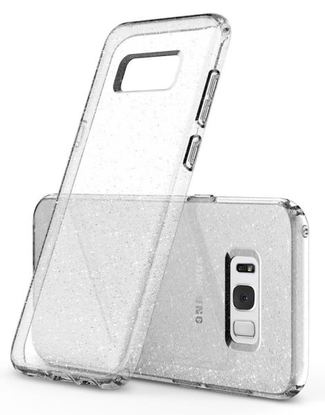 Spigen Galaxy S8 ile Uyumlu Kılıf Liquid Crystal Glitter Crystal Quartz