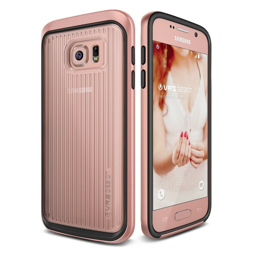 Verus Galaxy S7 Edge ile Uyumlu Triple Mixx Kılıf Rose Gold