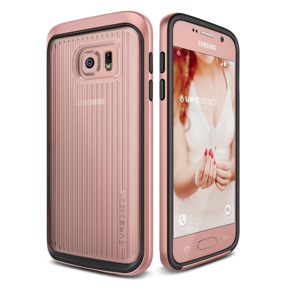 Verus Galaxy S7 Edge ile Uyumlu Triple Mixx Kılıf Rose Gold