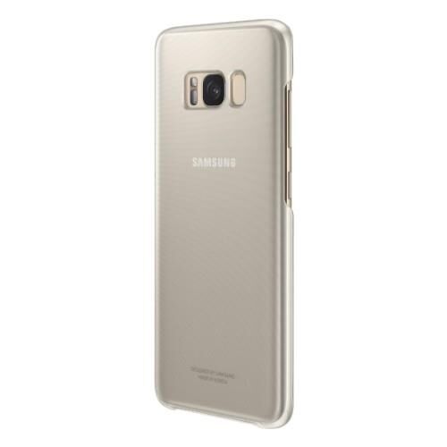 Galaxy S8 ile Uyumlu Şeffaf Kılıf Altın EF-QG950CFEGWW