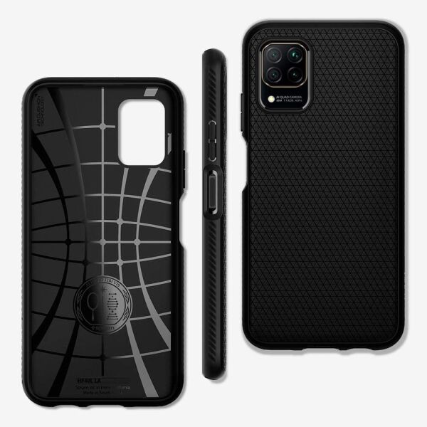 Spigen P40 Lite ile Uyumlu Kılıf Liquid Air Black