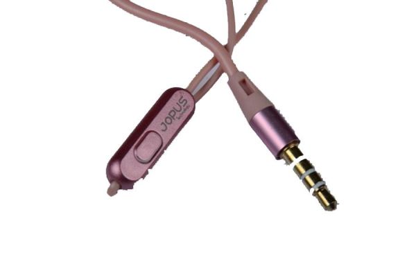 Jopus Universal 3,5 Mikrofonlu Kulaklık Seti Pembe Metallica JO-H1
