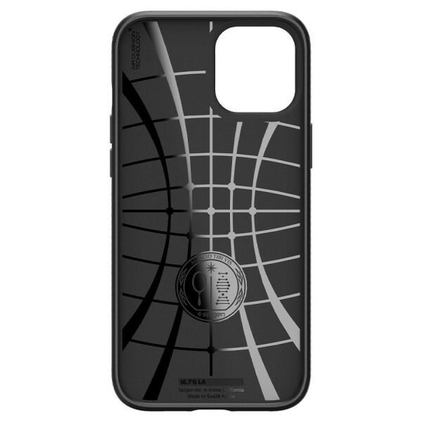 Spigen iPhone 12 Pro Max ile Uyumlu Kılıf Liquid Air Matte Black