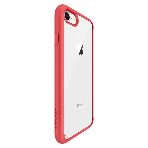 Spigen iPhone SE 2020 Uyumlu ile Uyumlu Kılıf Ultra Hybrid 2 Crimson Red