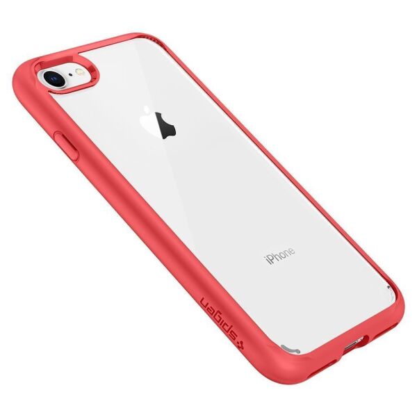 Spigen iPhone SE 2020 Uyumlu ile Uyumlu Kılıf Ultra Hybrid 2 Crimson Red