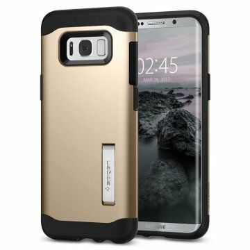 Spigen Galaxy S8 ile Uyumlu Kılıf Slim Armor Gold Maple