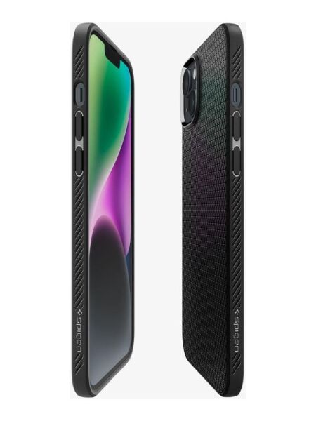 Spigen iPhone 14 / iPhone 13 ile Uyumlu Kılıf Liquid Air Matte Black