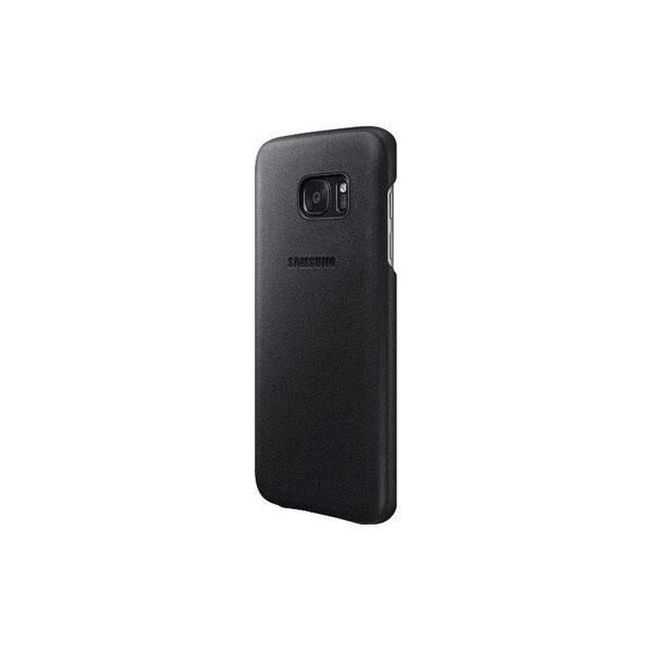 Galaxy S7 ile Uyumlu Deri Kılıf Siyah EF-VG930LBEGWW