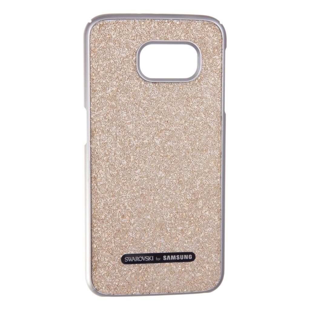 Galaxy S6 ile Uyumlu Zirkon Arka Kapak Gold