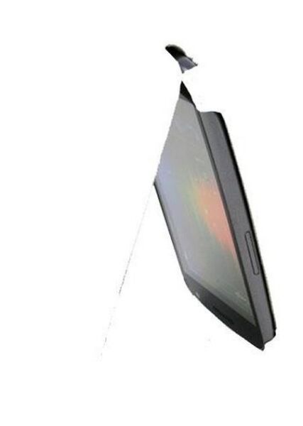 Galaxy Nexus i9250 ile Uyumlu Lenouveau Marka Hakiki Deri Kılıf Beyaz