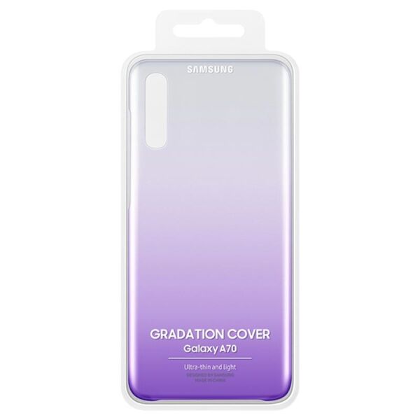 Galaxy A70 ile Uyumlu Gradation Cover Mor EF-AA705CVEGWW