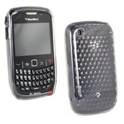 BlackBerry 9300 3G ile Uyumlu Şeffaf Silikon Kılıf Siyah
