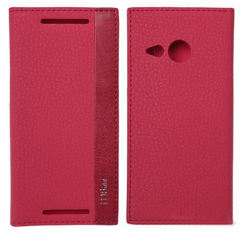 One M8 Mini ile Uyumlu Magnum Serisi Yan Model Kapaklı Kılıf Kırmızı