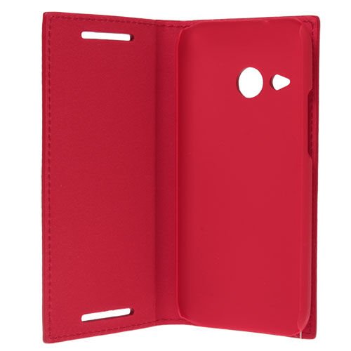 One M8 Mini ile Uyumlu Magnum Serisi Yan Model Kapaklı Kılıf Kırmızı