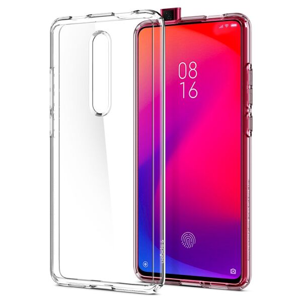 Spigen Mi 9T/Mi 9T Pro ile Uyumlu Kılıf Ultra Hybrid Crystal Clear