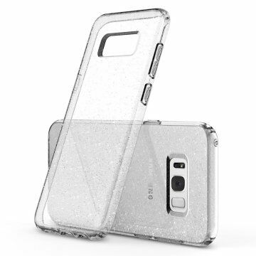 Spigen Galaxy S8 Plus ile Uyumlu Kılıf Liquid Crystal Glitter Crystal Quartz