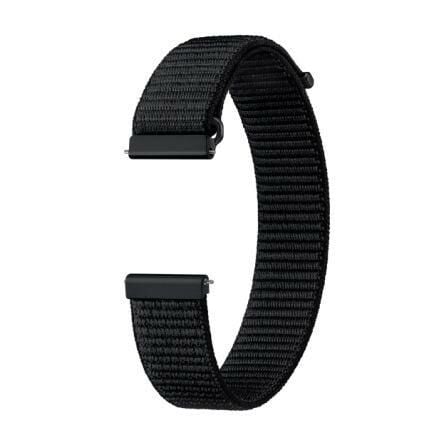Galaxy Watch 4 & Watch 5 ile Uyumlu Kumaş Kordon (20mm, S/M) Siyah ET-SVR86MBEGWW