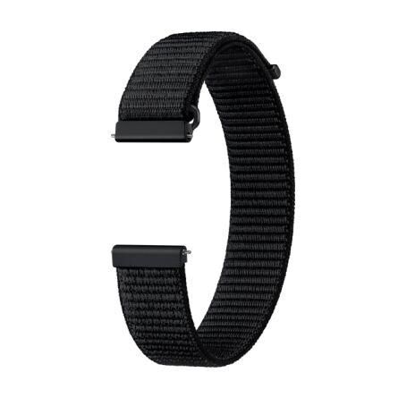 Galaxy Watch 4 & Watch 5 ile Uyumlu Kumaş Kordon (20mm, S/M) Siyah ET-SVR86MBEGWW