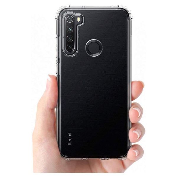 Spigen Redmi Note 8 ile Uyumlu Kılıf Crystal Shell Crystal Clear