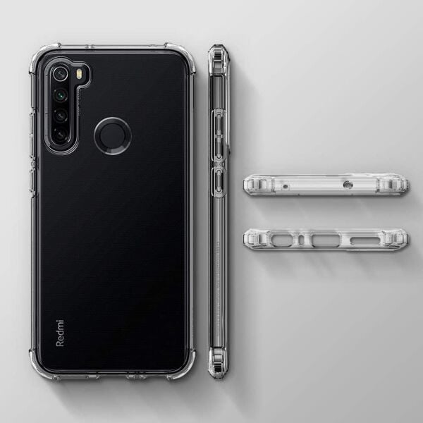Spigen Redmi Note 8 ile Uyumlu Kılıf Crystal Shell Crystal Clear