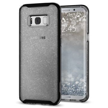Spigen Galaxy S8 Plus ile Uyumlu Kılıf Neo Hybrid Crystal Glitter Space Quartz