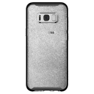 Spigen Galaxy S8 Plus ile Uyumlu Kılıf Neo Hybrid Crystal Glitter Space Quartz