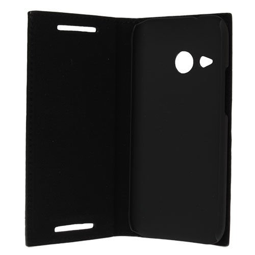 One M8 Mini ile Uyumlu Magnum Serisi Yan Model Kapaklı Kılıf Siyah