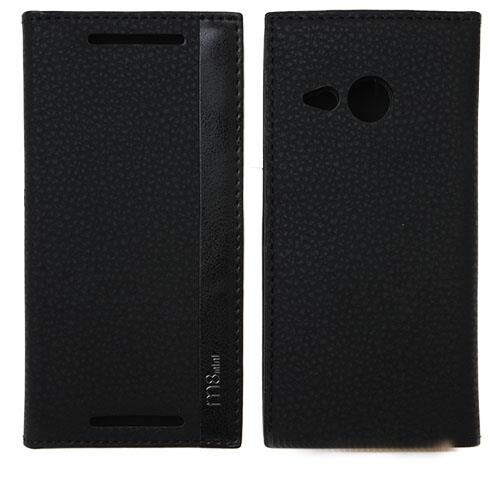 One M8 Mini ile Uyumlu Magnum Serisi Yan Model Kapaklı Kılıf Siyah