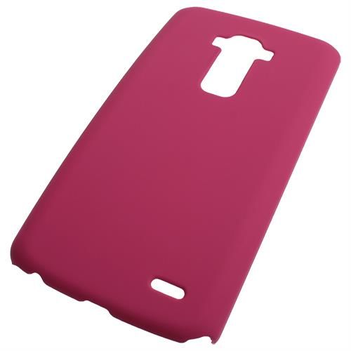 G Flex D958 ile Uyumlu Sert Kauçuk Kılıf Koyu Pembe