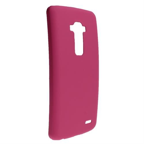 G Flex D958 ile Uyumlu Sert Kauçuk Kılıf Koyu Pembe