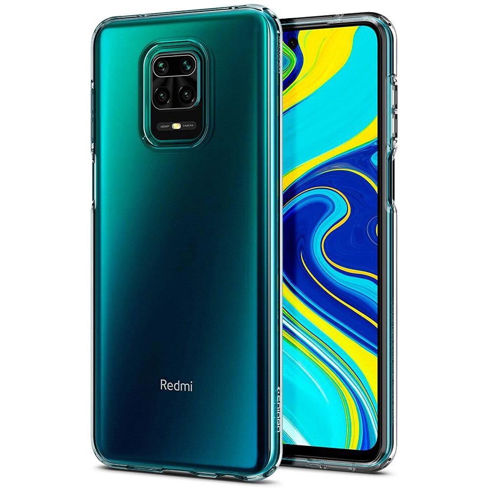 Spigen Redmi Note 9S / Note 9 Pro Max / Note 9 Pro ile Uyumlu Kılıf Liquid Crystal 4 Tarafı Tam Koruma Crystal Clear