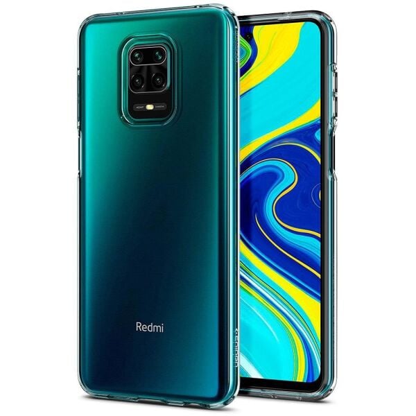Spigen Redmi Note 9S / Note 9 Pro Max / Note 9 Pro ile Uyumlu Kılıf Liquid Crystal 4 Tarafı Tam Koruma Crystal Clear